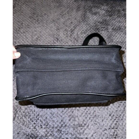 STATE Black Leather Canvas Backpack Bookbag - Picture 11 of 16